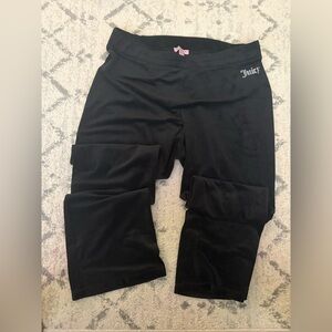 Juicy Couture OG Big Bling Velour Pants Black XXL Y2K Rhinestone Logo